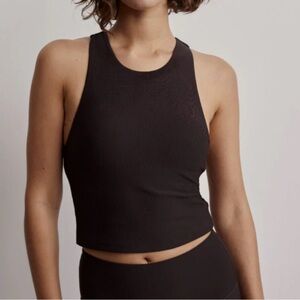 Varley Lets Move Rib Kempton Bra - Chocolate Torte